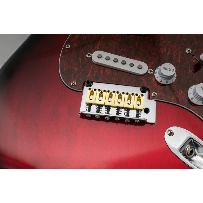 Musiclily Basic 10,5 mm Rechteck Tremolo Gitarrenbrücke Sättel für E-Gitarre, Set von 6 