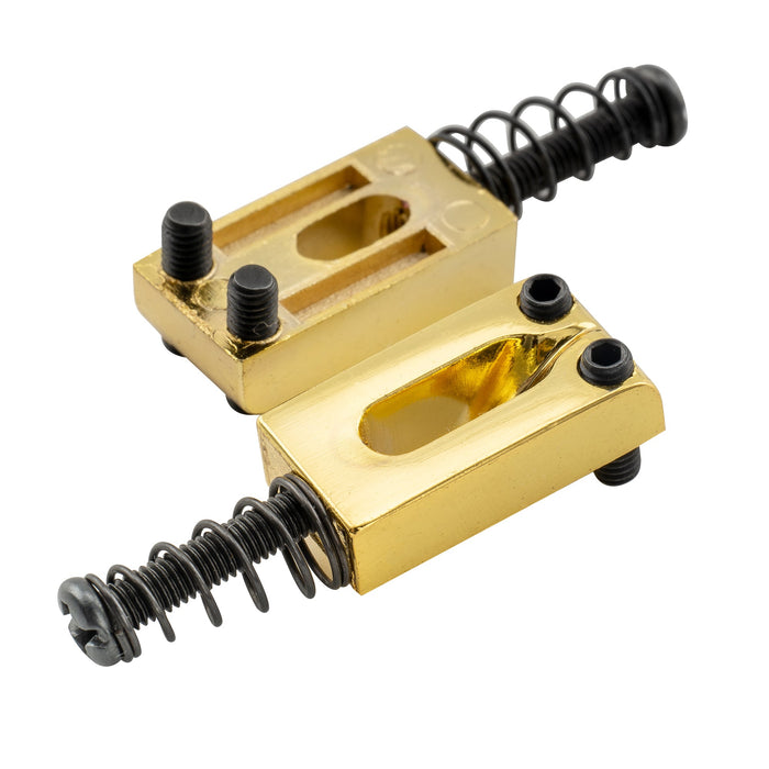 Musiclily Basic 10,5 mm Rechteck Tremolo Gitarrenbrücke Sättel für E-Gitarre, Set von 6 