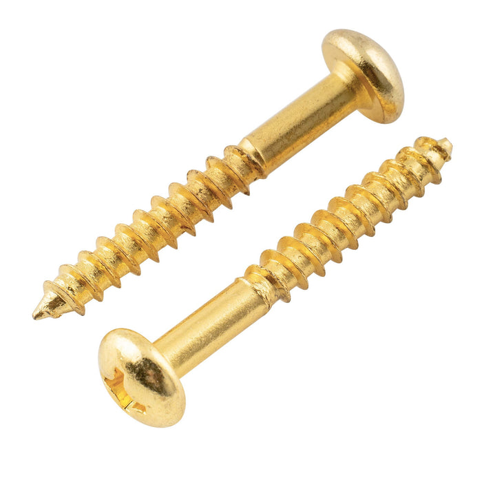 Musiclily Basic 3,5x25mm Rundkopf-Tremolo-Brückenbefestigungsschrauben für Elektrogitarren im Strat-Style, Set von 20