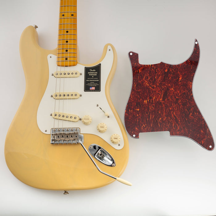 Musiclily Pro 4穴 STタイプ ピックガード材 ピックガードブランク素材 ピックガードシート Stratストラトエレキギター用 3プライ ブラック