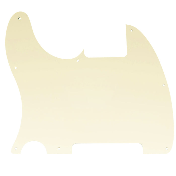Musiclily Pro 8穴 Esquireエスクワイヤー用ピックガード USA/メキシコスタンダードFender EsquireエレキギターとTeleテレレイアウトのピックガード用 3プライ ホワイト
