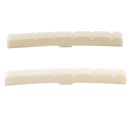 musiclily pro 43mm standard st style curved bottom guitar bone nut for 6 string fender strat and tele electric guitar 43x3 3x4 4mm mx1003 2