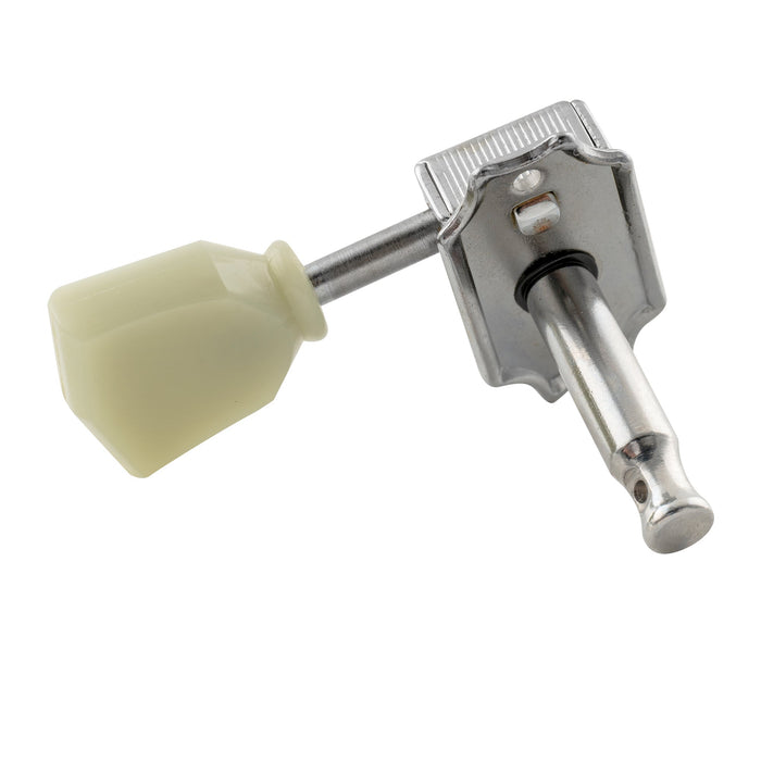 Musiclily Pro R15J 3R3L 15:1 Ratio Semi Closed Vintage Style Machine Heads Tuners Tuning Pegs Keys with Keystone Button for Acoustic Electric Guitar