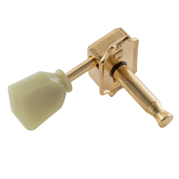 Musiclily Pro R15J 3R3L 15:1 Ratio Semi Closed Vintage Style Machine Heads Tuners Tuning Pegs Keys with Keystone Button for Acoustic Electric Guitar