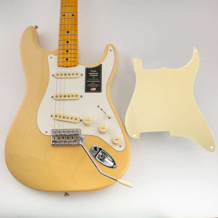 Musiclily Pro 4穴 STタイプ ピックガード材 ピックガードブランク素材 ピックガードシート Stratストラトエレキギター用 3プライ ブラック