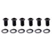 musiclily pro 10mm standard bushing and 14mm washer set for modern electric guitar full sealed tuners tuning pegs machine heads mx1134 6mx1135 6p