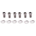 musiclily pro 10mm standard bushing and 14mm washer set for modern electric guitar full sealed tuners tuning pegs machine heads mx1134 6mx1135 6p, chrome