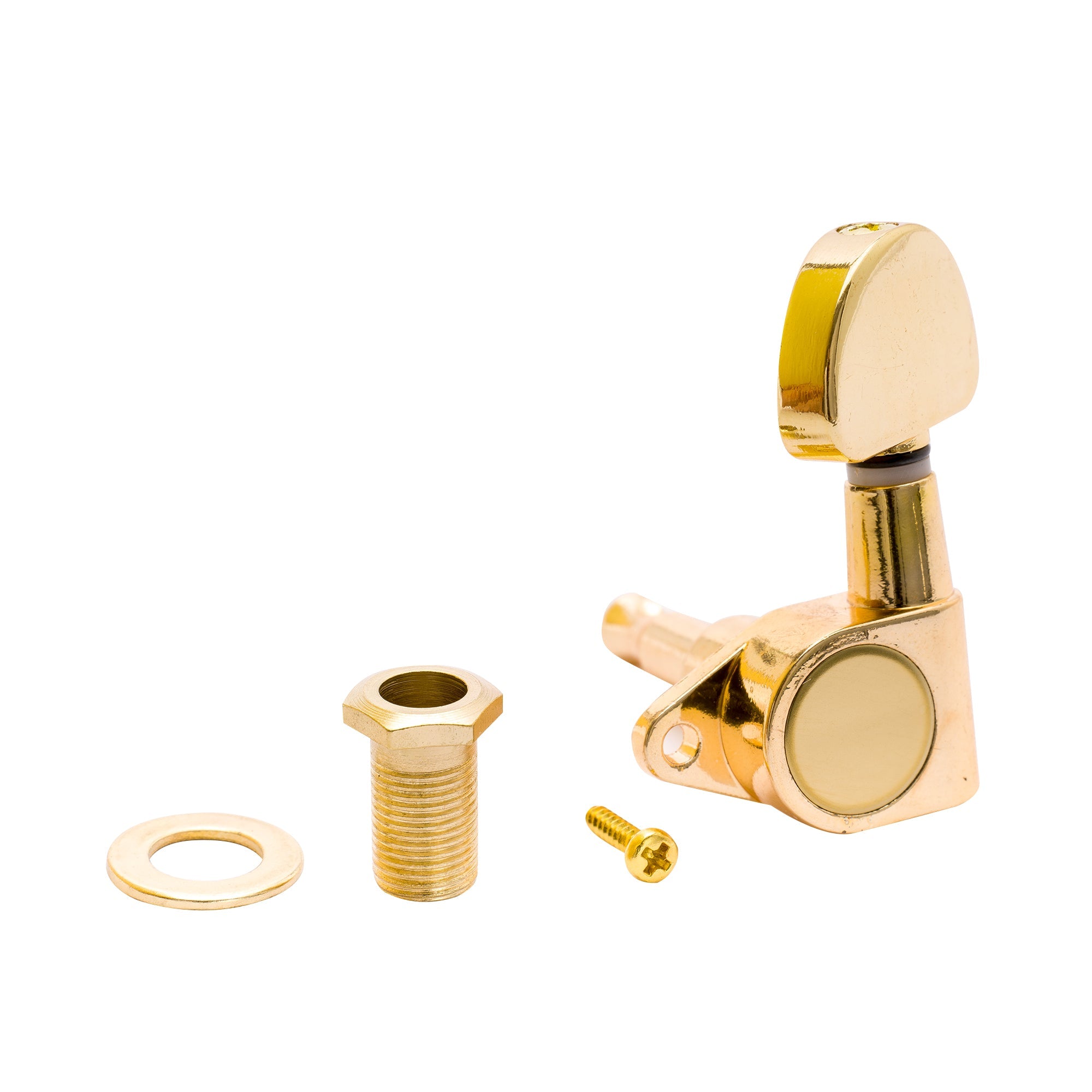 Musiclily Pro - Juego de 6 bujes estándar de 10 mm y arandelas de 14 mm para guitarra eléctrica moderna, clavijas de afinación selladas y clavijeros.
