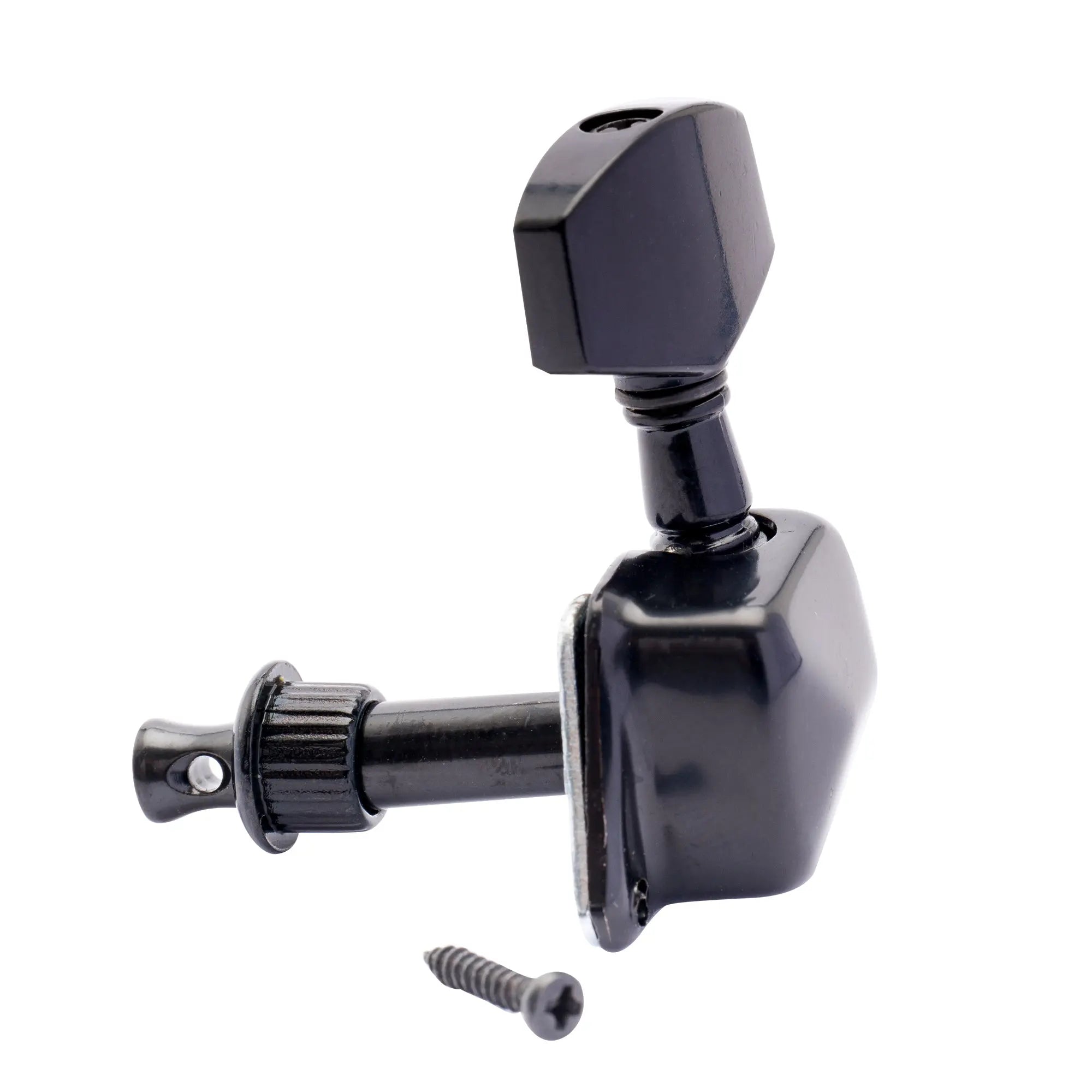 Usage show of musiclily pro 8mm bushing for electric guitar semiclosed tuners tuning pegs machine heads mx1137 6p