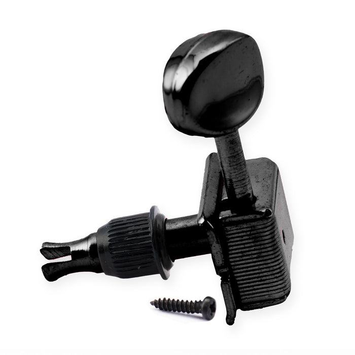 Musiclily Pro 8.8mm ビンテージペグブッシュ エレキギターのチューニングペグマシンヘッド用 ブラック(6個セット)