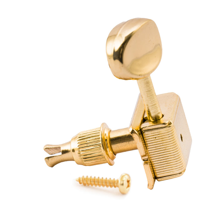 Usage show of musiclily pro 9mm bushing for electric guitar vintage style tuners tuning pegs machine heads mx1139 6p