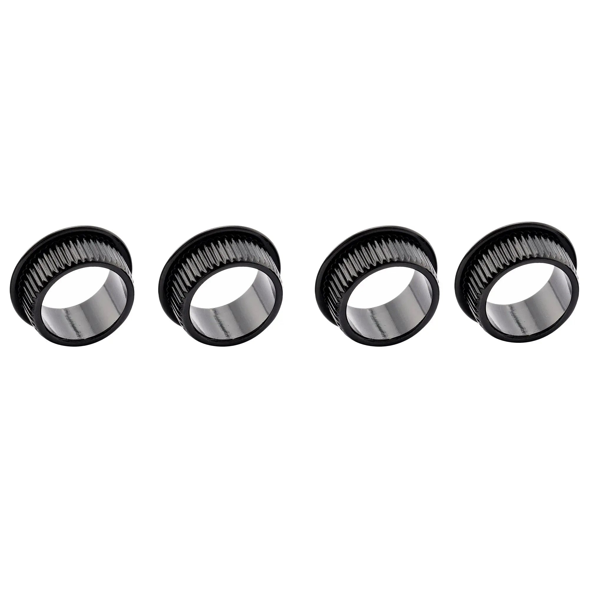 detail of musiclily pro 18mm bushing for electric bass open style tuners tuning pegs machine heads mx1143 4p