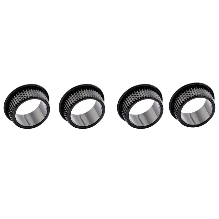 detail of musiclily pro 18mm bushing for electric bass open style tuners tuning pegs machine heads mx1143 4p