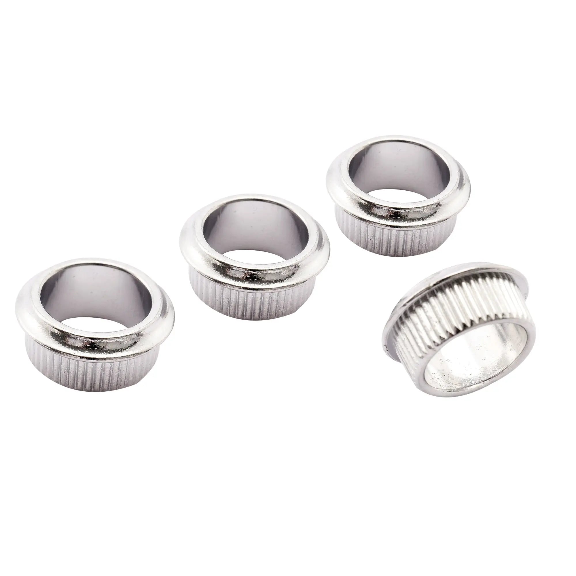 musiclily pro 18mm bushing for electric bass open style tuners tuning pegs machine heads mx1143 4p, chrome