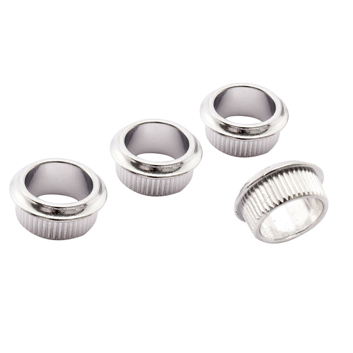 musiclily pro 18mm bushing for electric bass open style tuners tuning pegs machine heads mx1143 4p, chrome