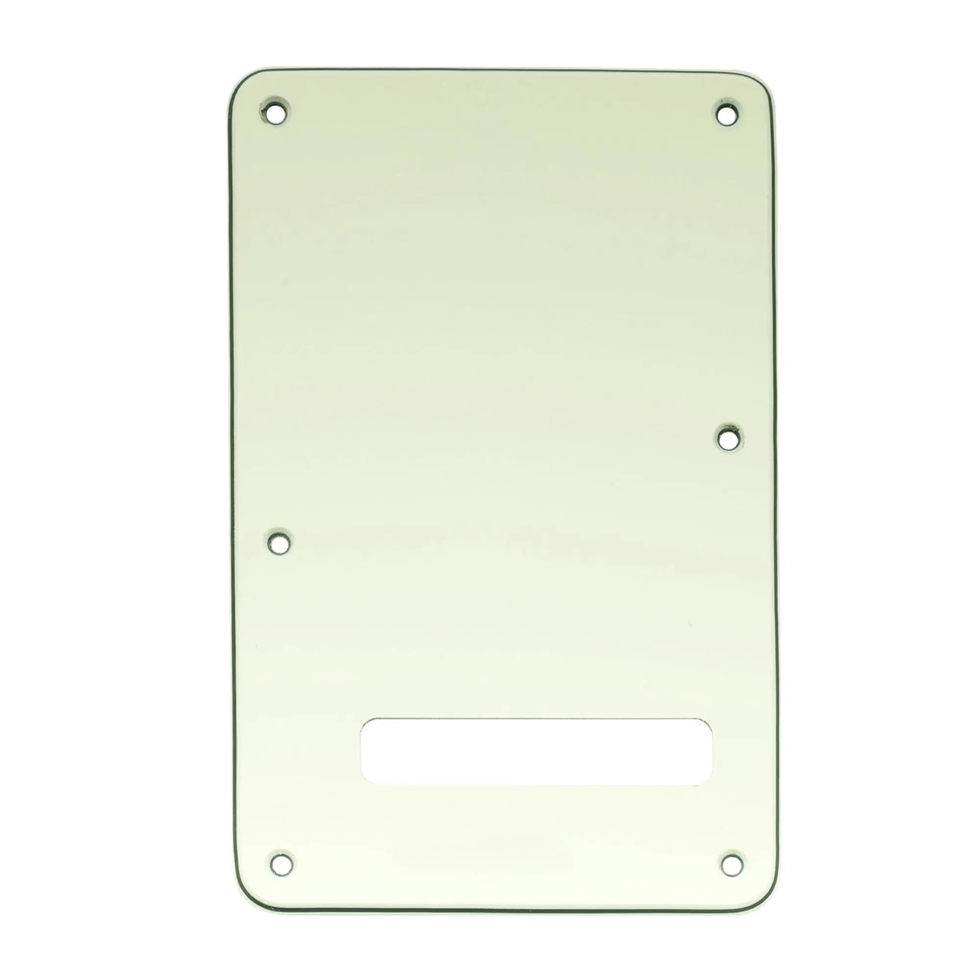 musiclily pro guitar strat back plate for fender usa mexican standard stratocaster modern style 1 3 4 ply mx0021p, mint ivory color