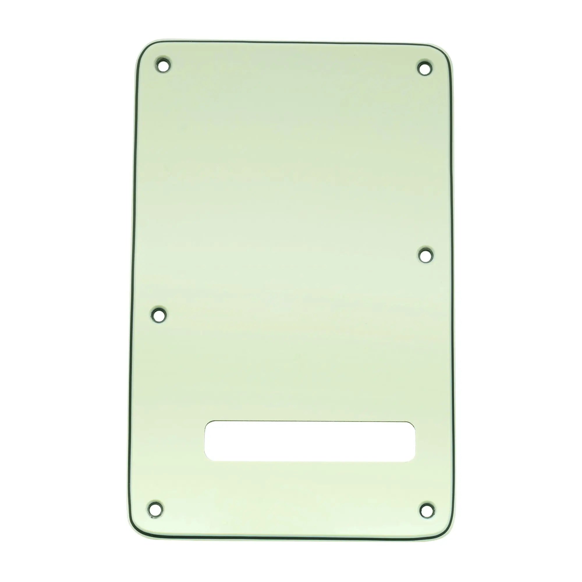 musiclily pro guitar strat back plate for fender usa mexican standard stratocaster modern style 1 3 4 ply mx0021p, mint green