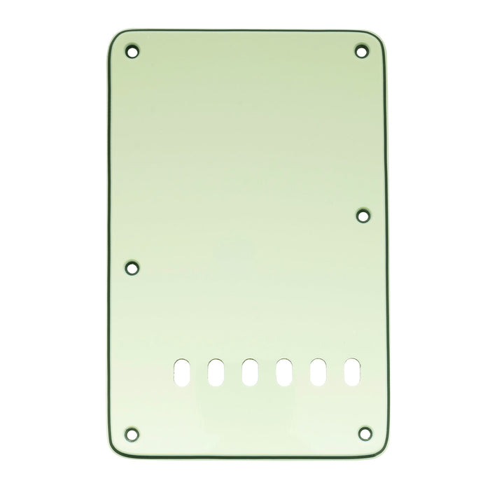 musiclily pro vintage style strat tremolo backplate for fender usa mexican made standard stratocaster modern style guitar 1 3 4 ply mx0562p, mint green
