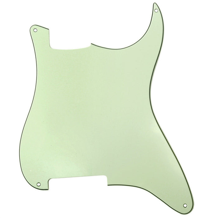 musiclily pro 4 hole guitar stratocaster pickguard blanks material for strat style guitar custom 1 3 4ply mx0751p, mint green