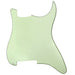 musiclily pro 4 hole guitar stratocaster pickguard blanks material for strat style guitar custom 1 3 4ply mx0751p, mint green
