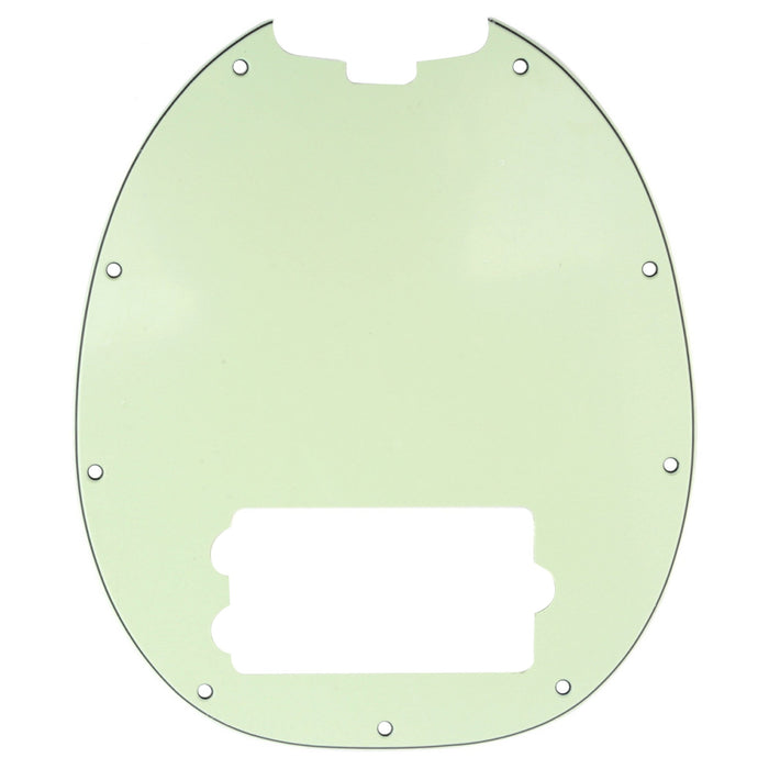 musiclily pro 9 hole bass pickguard for musicman stingray bass 3ply 4ply mx0770p, mint green