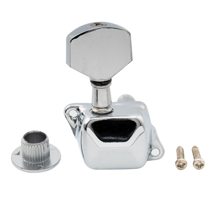 Afinadores de Violão Musiclily Básicos 6 em Linha Semi Selados com Chaves de Ajuste para Violões no Estilo ST Squier