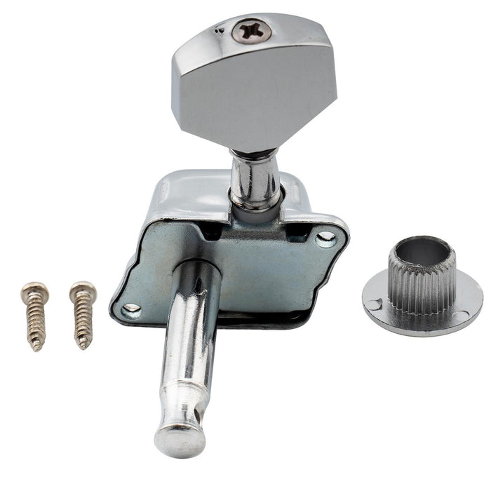 Afinadores de Violão Musiclily Básicos 6 em Linha Semi Selados com Chaves de Ajuste para Violões no Estilo ST Squier