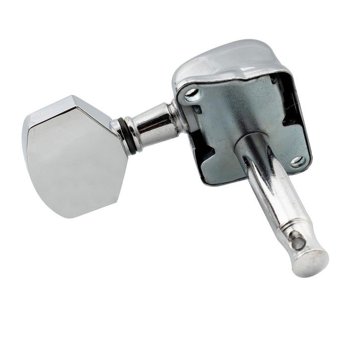 Afinadores de Violão Musiclily Básicos 6 em Linha Semi Selados com Chaves de Ajuste para Violões no Estilo ST Squier