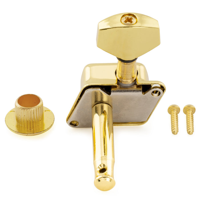 Afinadores de Violão Musiclily Básicos 6 em Linha Semi Selados com Chaves de Ajuste para Violões no Estilo ST Squier