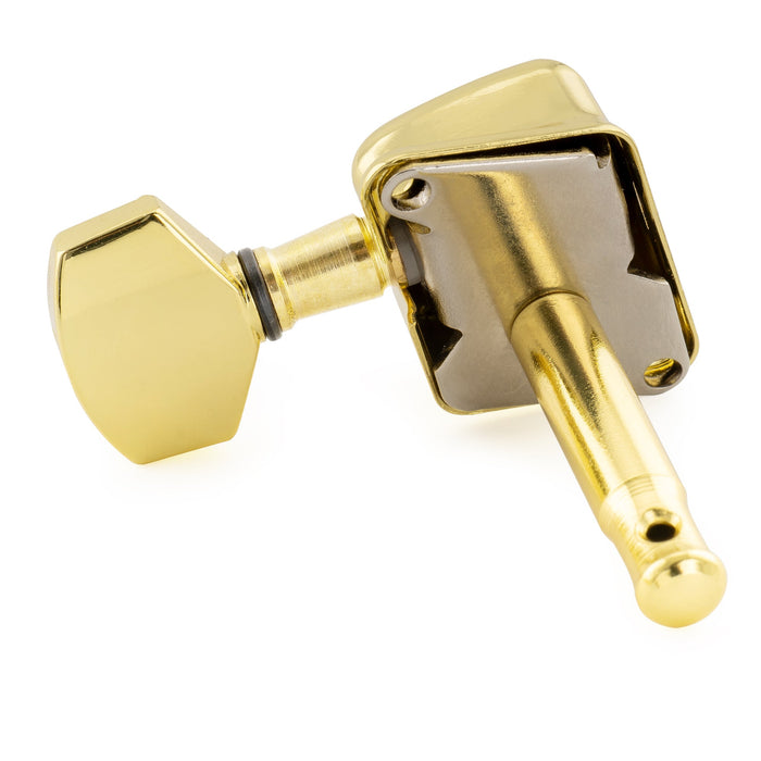 Afinadores de Violão Musiclily Básicos 6 em Linha Semi Selados com Chaves de Ajuste para Violões no Estilo ST Squier