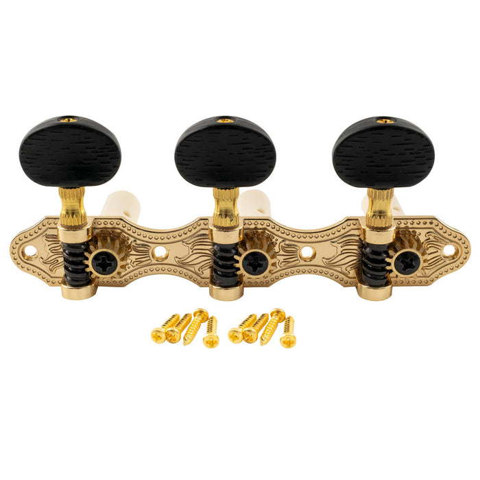 Juego de clavijas y afinadores Musiclily Pro 3X3 Baker Style para guitarra clásica