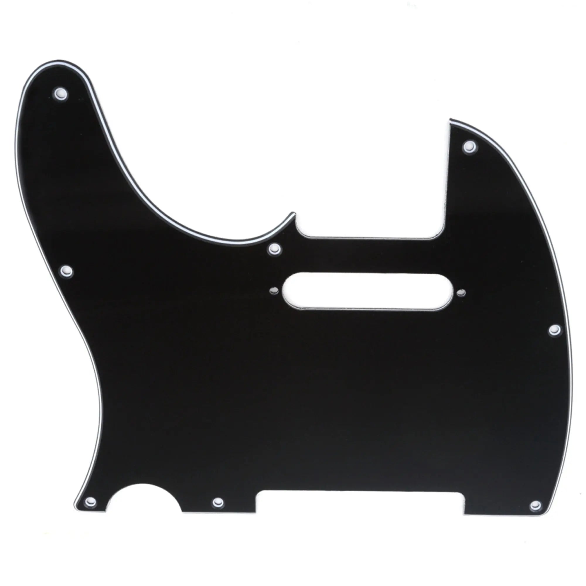 musiclily pro left handed 8 hole guitar tele pickguard for american mexican made fender telecaster standard modern style mx1177p
