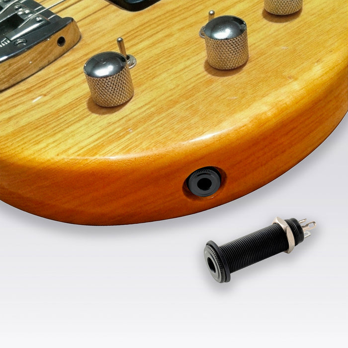 Musiclily Pro 1/4 Inch Metal Mono Guitar Bass Barrel Output Jack Input Plug Sockets for Electric Guitar