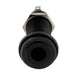 musiclily pro 1 4 inch metal mono guitar bass barrel output jack input plug sockets for electric guitar mx1285p, black