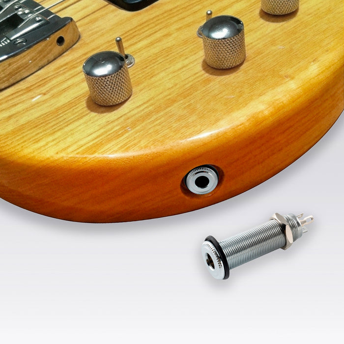 Musiclily Pro 1/4 Inch Metal Mono Guitar Bass Barrel Output Jack Input Plug Sockets for Electric Guitar
