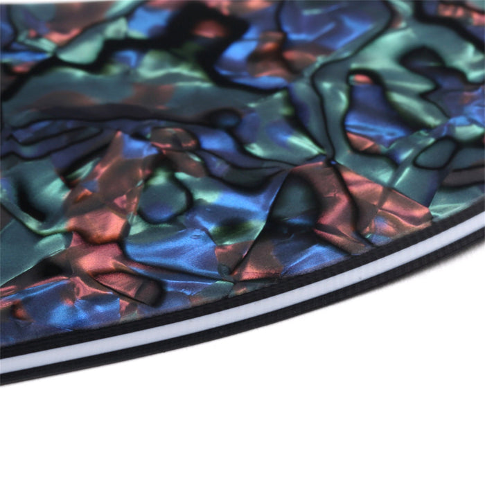 Musiclily Pro 11穴 ラウンドコーナー HSS STタイプピックガード USA/メキシコStratストラトギター用 4点止めオープンタイプのハムバッキングピックアップ 4プライ エイジドホワイトパール