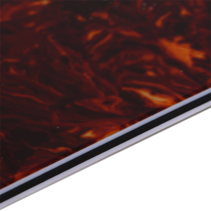 Musiclily Pro 11穴 ラウンドコーナー HSS STタイプピックガード USA/メキシコStratストラトギター用 4点止めオープンタイプのハムバッキングピックアップ 4プライ エイジドホワイトパール