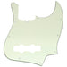musiclily pro 10 hole modern style j bass pickguard for 4 string american jazz bass 1 3 4 ply mx1302p, mint ivory color