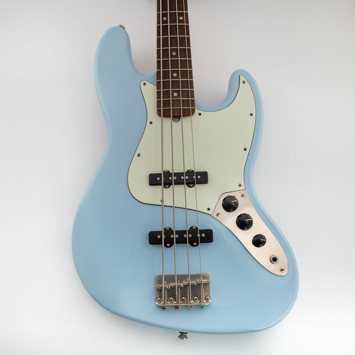 Musiclily Pro 10穴 ヴィンテージ/モダンスタイルなJBジャズベース用ピックガード 4弦Fender Jazz Bassエレキベース用 4プライ エイジドホワイトパール