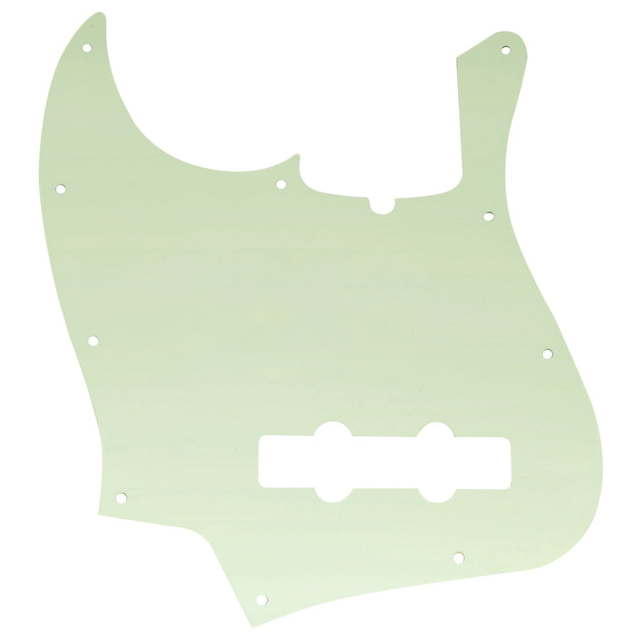 Musiclily Pro 10穴 ヴィンテージ/モダンスタイルなJBジャズベース用ピックガード 4弦Fender Jazz Bassエレキベース用 4プライ エイジドホワイトパール