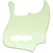 musiclily pro 10 hole modern style j bass pickguard for 4 string american jazz bass 1 3 4 ply mx1302p, mint green