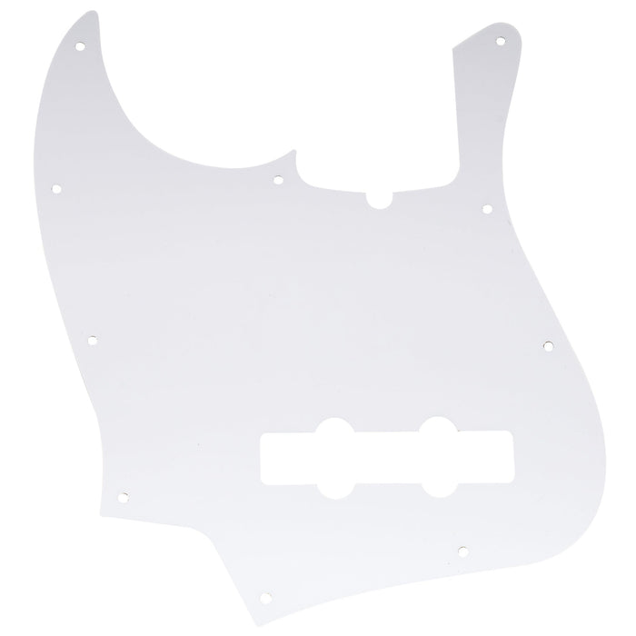 Musiclily Pro 10穴 ヴィンテージ/モダンスタイルなJBジャズベース用ピックガード 4弦Fender Jazz Bassエレキベース用 4プライ エイジドホワイトパール