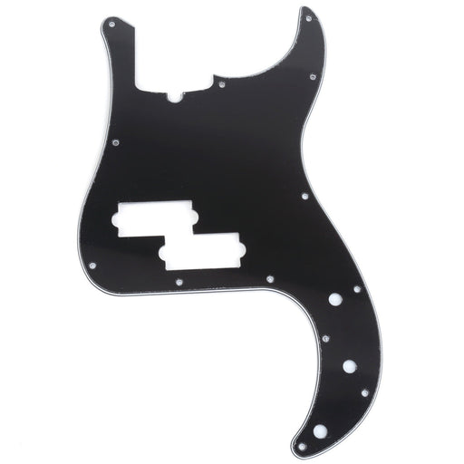 musiclily pro 13 hole modern style p bass pickguard for 4 string american precision bass mx1303p, black