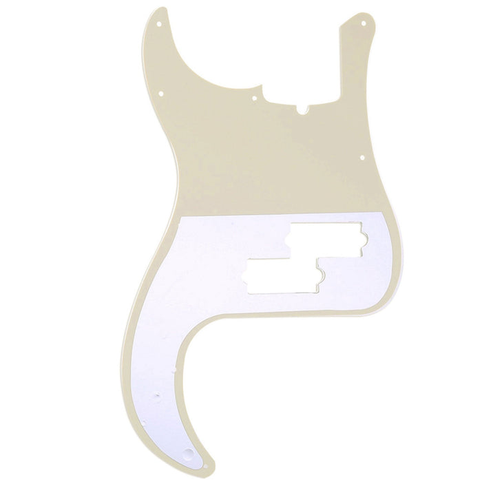 Musiclily Pro 13穴 PBプレベピックガード 4弦アメリカPrecision Bassプレシジョンベース用 4プライ エイジドホワイトパール