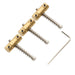 Part of musiclily pro 10 8mm vintage brass guitar tele style bridge saddles set for tele style bridge mx1310cr 3