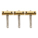 musiclily pro 10 8mm vintage brass guitar tele style bridge saddles set for tele style bridge mx1310cr 3