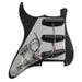 Part of musiclily basic pre wired loaded standard st sss pickguard with ceramic magnet single coil pickups set single capacitor for strat style electric guitar mx1318bk