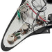 musiclily basic pre wired loaded standard st sss pickguard with ceramic magnet single coil pickups set single capacitor for strat style electric guitar mx1318bk detailed image