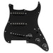 musiclily basic pre wired loaded standard st sss pickguard with ceramic magnet single coil pickups set single capacitor for strat style electric guitar mx1318bk