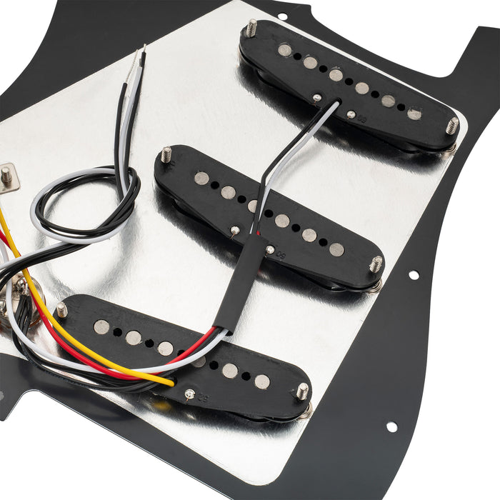 Musiclily Basic Pre-wired Loaded Standard ST-SSS Pickguard with Alnico 5 Magnet Single Coil Pickups Set for Strat Style Electric Guitar